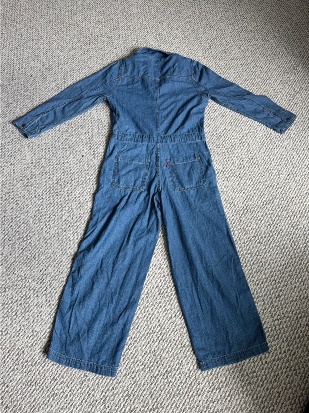 Levi’s Denim Jumpsuit NWT Small Wide Leg Utility Coveralls $89 - Picture 2 of 7